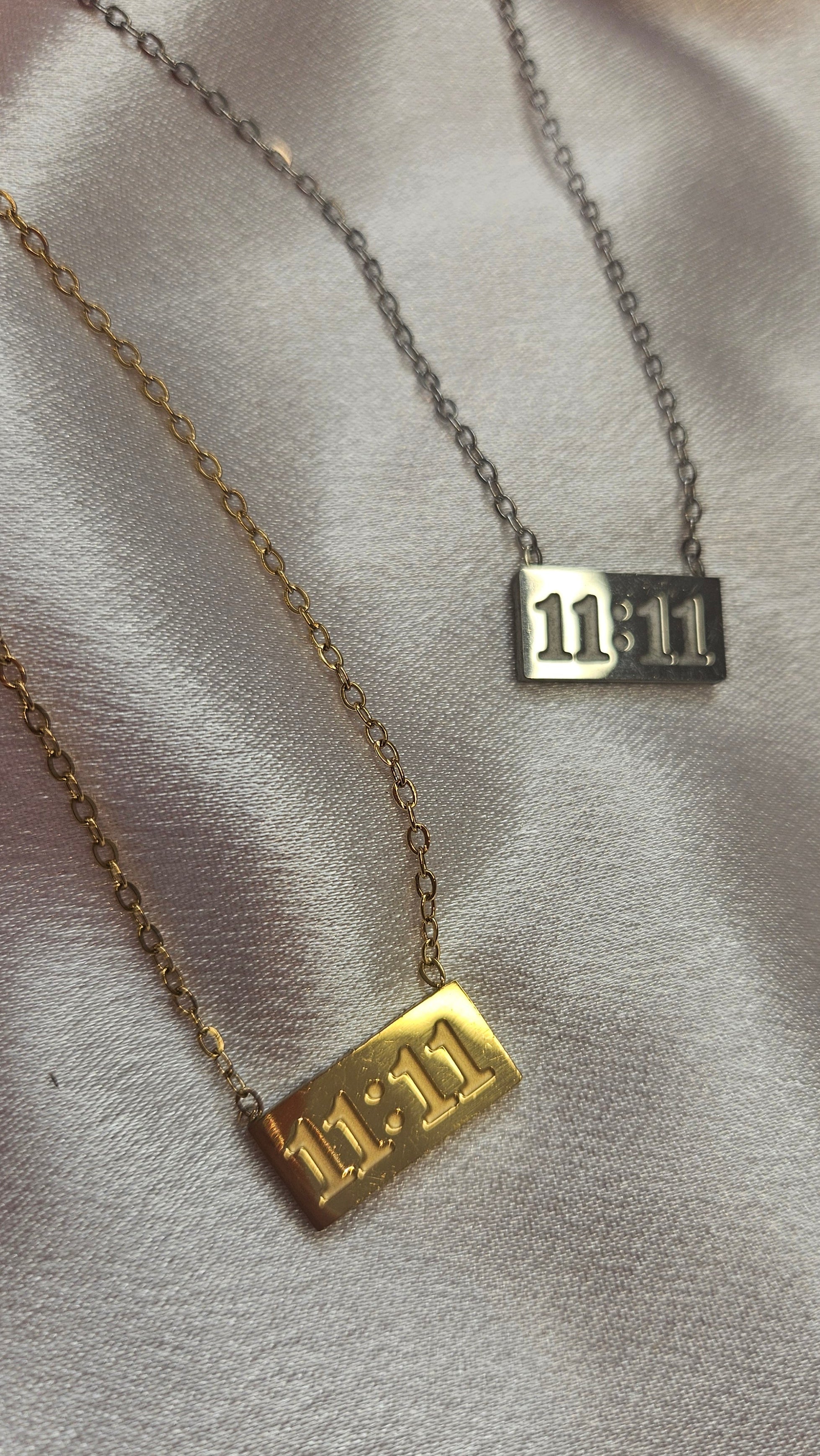 11:11 Angel numbers affirmation necklace