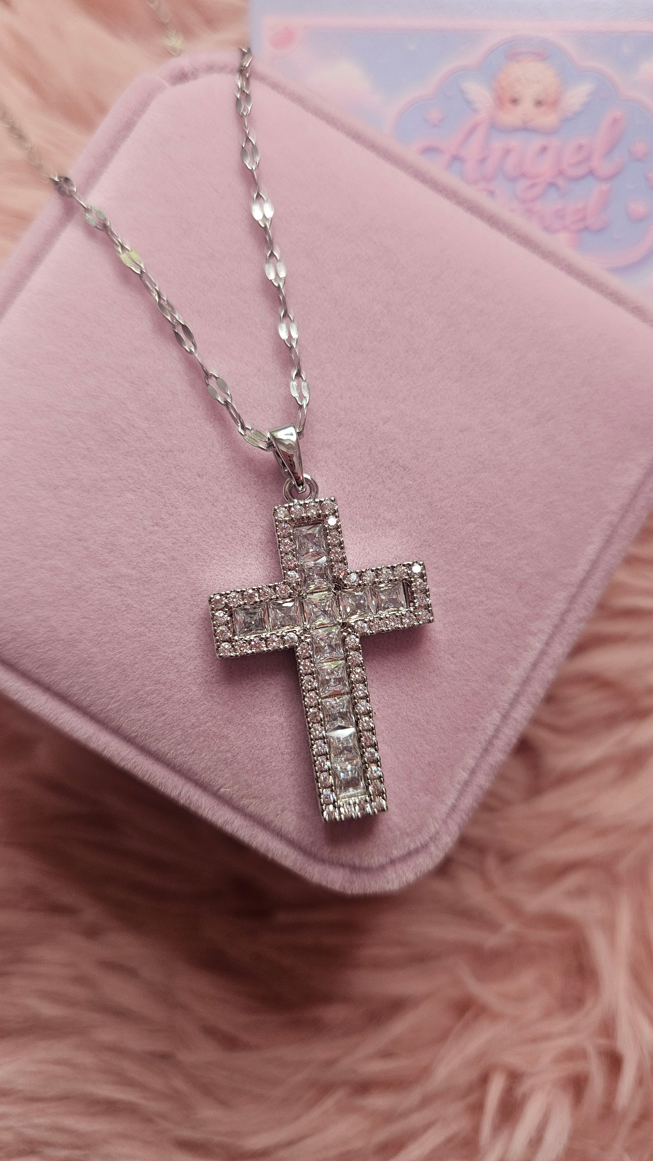Faith Crystal Cross Necklace