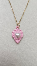 Pink Cameo Necklace