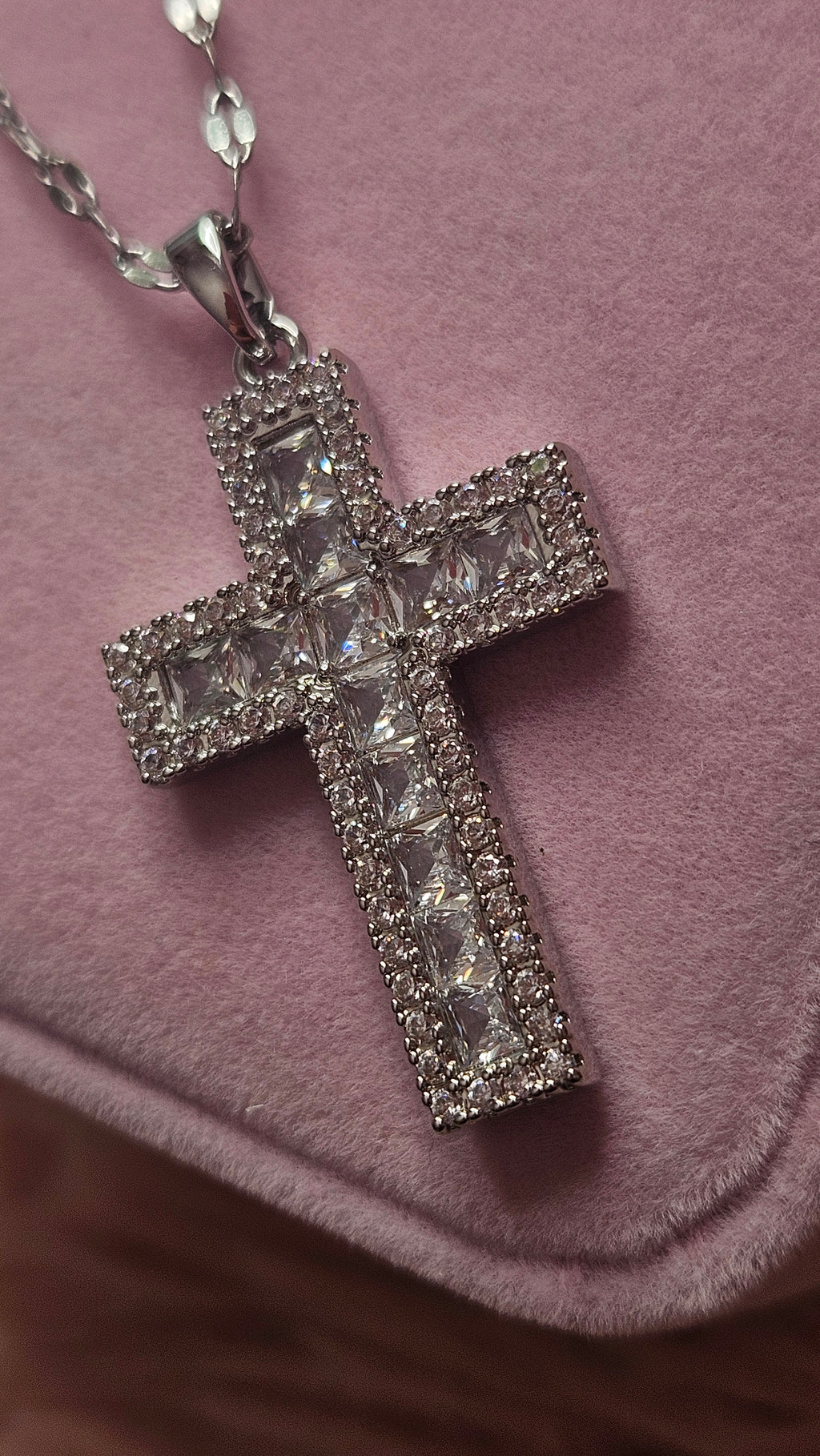 Faith Crystal Cross Necklace