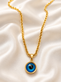 🧿 Guardian Evil Eye 18K Gold Plated Stainless Steel Necklace